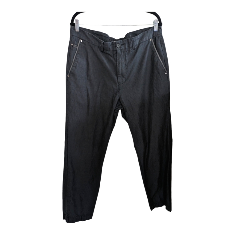 Marc Ecko Gray Cotton Herringbone Pants 36 X 30